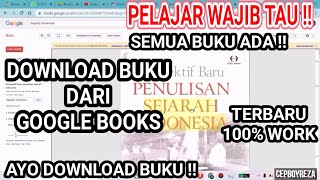 CARA DOWNLOAD BUKU DARI GOOGLE BOOKS TERBARU [upl. by Amena]