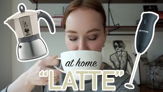 HOW TO MAKE A quotLATTEquot AT HOME moka pot  frother [upl. by Norty]