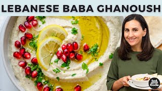 How to Make Baba Ghanoush  Lebanese Eggplant Dip [upl. by Adnirol261]