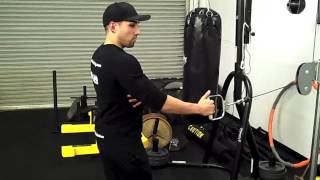 How to do Standing Single Arm Cable Rows [upl. by Yetti518]