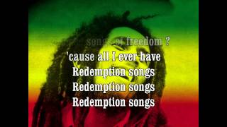 Bob Marley  Redemption Song  Lyrics HQ HD [upl. by Lesh]