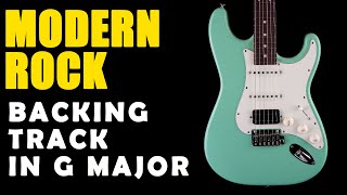 Modern Rock Backing Track in G Major  Easy Jam Tracks [upl. by Sefton]