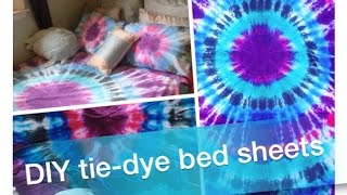 How To DIY TieDye Bed Sheets amp Pillowcases [upl. by Marvella]