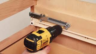 How to Install Rok Hardware Soft Close Cabinet Drawer Damper [upl. by Nnylylloh]