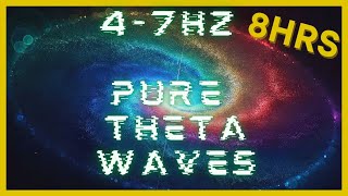 47hz PURE Theta Waves  432hz Base Frequency  Binaural Beats  CIA Hemi Sync  Astral Projection [upl. by Salsbury]