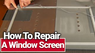 How to Repair a Window Screen  Ace Hardware [upl. by Gristede188]