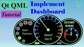 Qt QML Tutorial 2  Implement Dashboard [upl. by Glorianna]