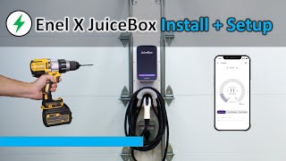 Enel X JuiceBox Level 2 EV Charger Installation and Mobile App Setup [upl. by Madeleine]