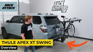 Thule Apex XT Swing Hitch Mount Bicycle Rack Overview and Demo [upl. by Zulaledairam918]