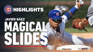 Cubs Infielder Javy Báezs Magical Slides [upl. by Flossi216]