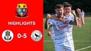 Caerleon 05 Cwmbrân Town  Gwent FA Senior cup  Quarter final highlights [upl. by Nerval]