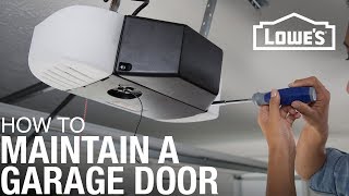 How To Maintain a Garage Door [upl. by Pussej328]