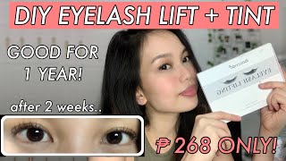 DIY Eyelash Lift With Tint Using IBCCCNDC amp SABBUHA Tutorial  Review  Ela Reyes [upl. by Sidnarb]