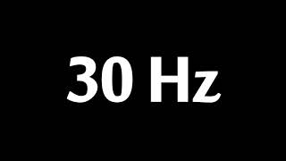 30 Hz Test Tone 1 Hour [upl. by Corell]