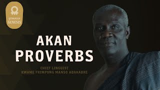 Akan Proverbs And Their Meaning [upl. by Nylac604]