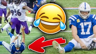 10 WORST Tackling Efforts EVER By An NFL QUARTERBACK [upl. by Yeffej208]