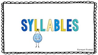 Syllables Lesson for First Grade [upl. by Odeen485]