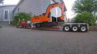 Loading 4200xl Excavator on Lowboy RC4WD [upl. by Clite]