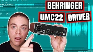 Behringer UMC22 Driver Setup  Behringer USB Audio Interface [upl. by Eelarual]