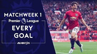 Every goal from Premier League 201920 Matchweek 1  NBC Sports [upl. by Herc]