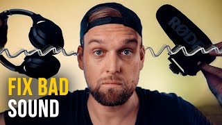 How To Fix Bad Audio  5 MUSTKNOW TIPS  Premiere Pro [upl. by Vinia]