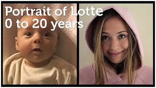 Portrait of Lotte 0 to 20 years [upl. by Yelra684]