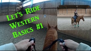 LetsRide Westernreiten Basics 1 Anreiten Anhalten Rückwärtsrichten [upl. by Maloney194]