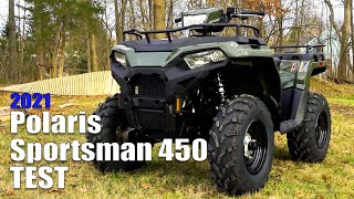 2021 Polaris Sportsman 450 EPS Test Review [upl. by Airak327]