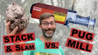 Recycling Clay Pugmill vs Stack and Slam Wedging [upl. by Norene]