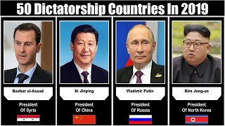 Dictatorship Countries And Their Leaders  Countries Ruled by Dictators  2019 [upl. by Nonaihr638]