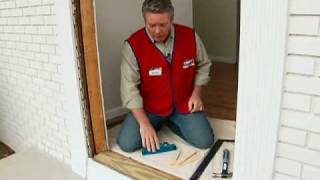 How to Install A PreHung Exterior Door [upl. by Ecinnej]