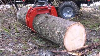 ATV hydraulic timber trailer quotFORESTER 3400quot [upl. by Chlo]