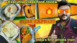 Tejas Express Executive Class Food Review  Lucknow to New Delhi  Indian Railways [upl. by Amoeji]